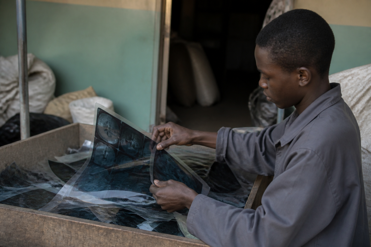 Films medicaux tries dans un atelier specialise